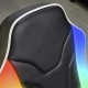 X-Rocker Chimera RGB LED Rocker Gaming Chair with Speakers, 2.0 Audio Foldable Floor Seat Black