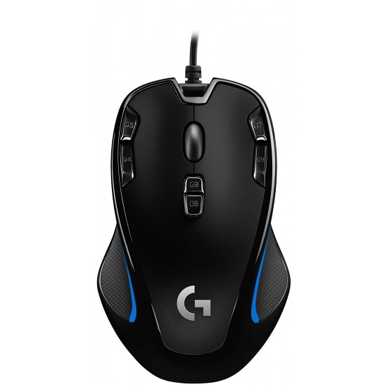 Logitech G300s Gaming Mouse Corded, 910-004346 (Corded for both left- and righthand)