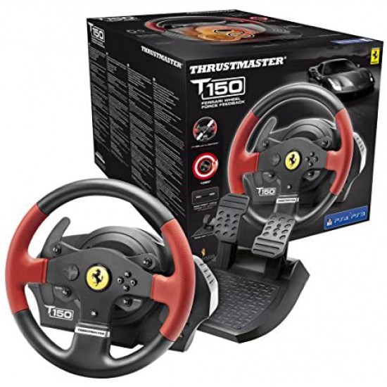 Thrustmaster T150 - Ferrari Force Feedback Wheel (PS3/PS4/PC)