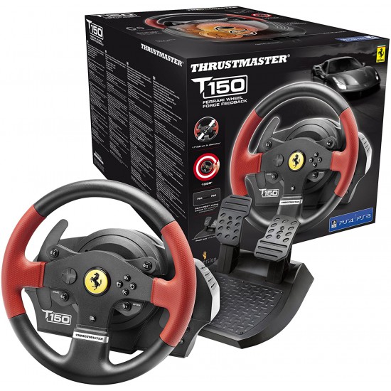 Thrustmaster T150 - Ferrari Force Feedback Wheel (PS3/PS4/PC)