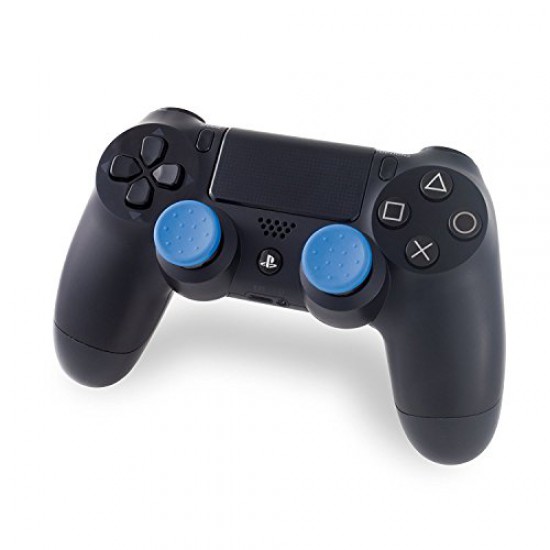 KontrolFreek Alpha for PlayStation 4 (PS4) Controller | Performance Thumbsticks | 2 Low-Rise Concave | Blue