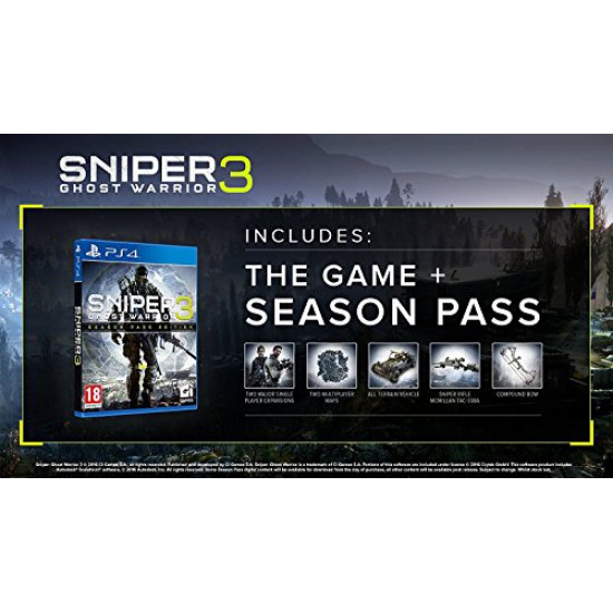 Sniper: Ghost Warrior 3 Season Pass Edition - Ps4 (USED)