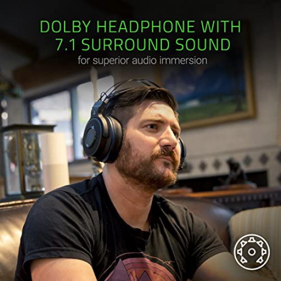 Razer Thresher Ultimate for PS4: Dolby 7.1 Surround Sound - Lag-Free Wireless Connection - Retractable Digital Microphone - Base Station Wireless Receiver - Gaming Headset Works with PC & PS4