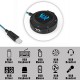 KOTION EACH External USB Stereo Sound Card, USB Hub 3.0, Noise Cancelling Headset Stereo Audio Adapter for Windows and Mac, Plug and Play, for Yapster, Sades SA902, Logitech G430/G230/G933