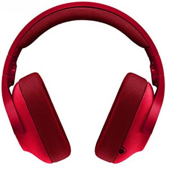 Logitech G433 7.1 Wired Gaming Headset with DTS Headphone: X 7.1 Surround for PC, PS4, PS4 PRO, Xbox One, Xbox One S, Nintendo Switch ? Fire Red