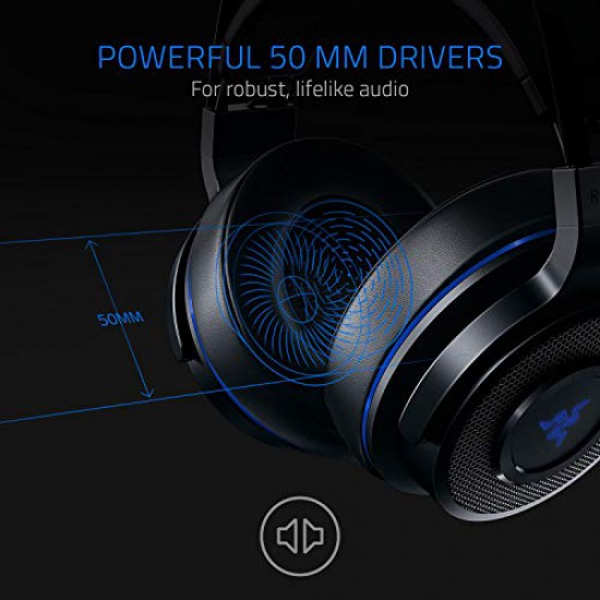 Razer Thresher 7.1: Dolby 7.1 Surround Sound - Lag-Free Wireless Connection - Retractable Digital Microphone - Gaming Headset Works With PC & PS4