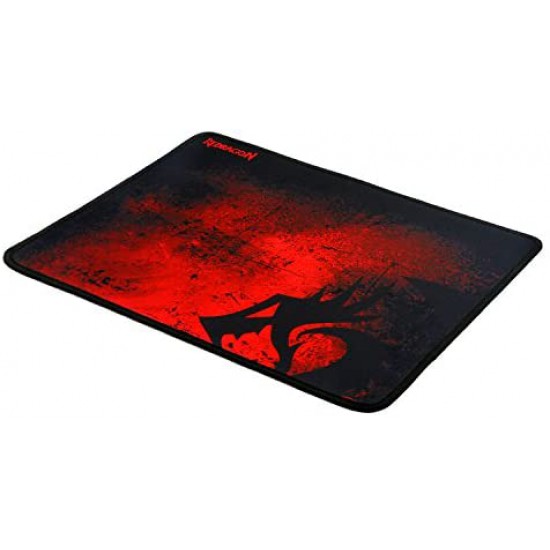 Redragon P016 Gaming Mouse Pad, Stitched Edges, Waterproof, Black Red Dragon Design, Pixel-Perfect Accuracy Optimized for All MMO Computer Mouse Sensitivity and Sensors