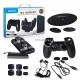 New World OTVO PS4 Slim / Pro 15 in 1 Super Kit with controller charging stand ,vertical stand,Thumb grips, usb charging cable, controller skin, silicon cover,Ear Phone