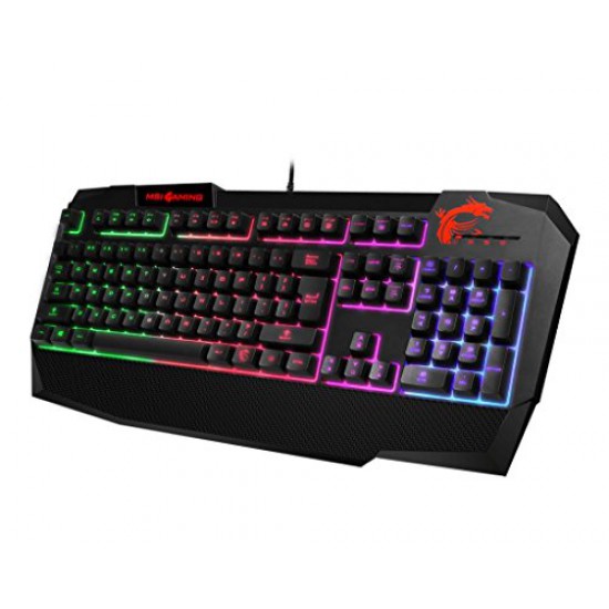 MSI Vigor GK40 Combo US Backlit RGB Dedicated Hotkeys Anti-Ghosting Mechanical Feel Gaming Keyboard & Mouse