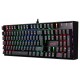 Redragon K551-RGB-UK VARA Mechanical Keyboard RGB Backlit Gaming Keyboard 104 Key Computer Illuminated Gaming Keyboard Blue Switches PC Gaming Keyboard ABS-Metal Design (UK-Layout)