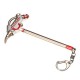 mankecheng games metal 1/6 Metal Hoe Pickaxe Model Figure Arts Toys Collection Keychain Gift