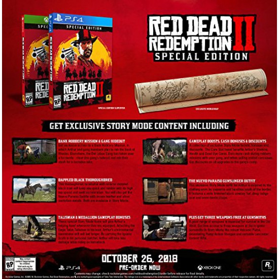Red Dead Redemption 2: Special Edition - PS4 (Region2)