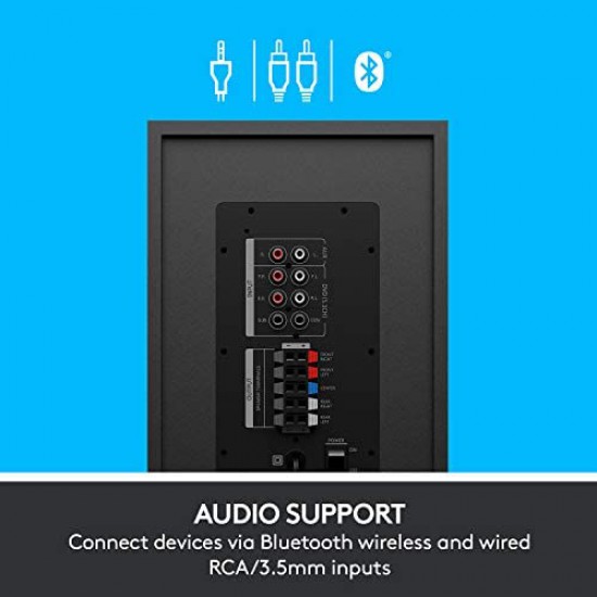 LOGITECH Z607 5.1 Surround Sound with Bluetooth - black