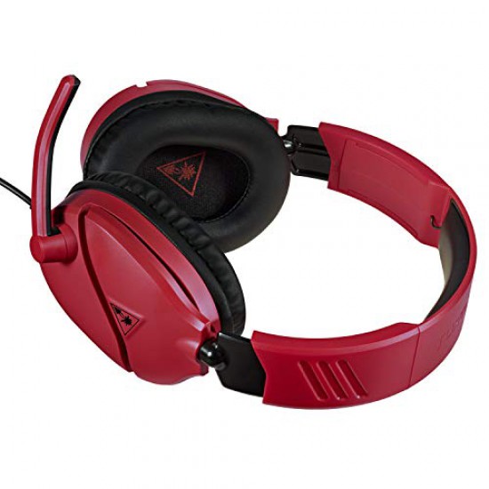 Turtle Beach Recon 70N Midnight Red Gaming Headset for Nintendo Switch, PS4, Xbox One And PC