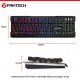 Veepola FANTECH K612 Professional Wired 9 Colors Backlight Game Waterproof Keyboard