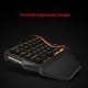 RedThunder G92 One-Handed Gaming Keyboard RGB Backlit Portable Mini Gaming Keypad Ergonomic Game Controller for PC PS4 Xbox Gamer+Gaming Mouse