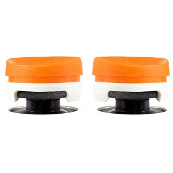 KontrolFreek Rush Performance Thumbsticks for PlayStation 4 (PS4) and PlayStation 5 (PS5)  Orange/White
