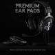 Logitech G PRO Gaming Headset 2nd Generation Comfortable and Durable with PRO-G 50 mm Audio Drivers, Aluminum, Steel and Memory Foam (for PC, PS4, Switch, Xbox One, VR), Black
