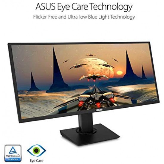 Asus VP348QGL 34? Ultra-Wide Freesync HDR Gaming Monitor 75Hz 1440P Eye Care DisplayPort HDMI