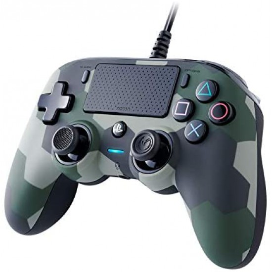 Nacon Compact Camogreen Controller with Cable - Official Sony Playstation Licensed - Playstation 4