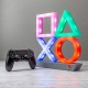 Playstation Icons XL | 3 Modes-Music Reactive Game Room Lighting | Eco-Friendly BDP Breakdown Plastic | Perfect for Home, Office and Bedrooms, 75 W, Multi-Colour