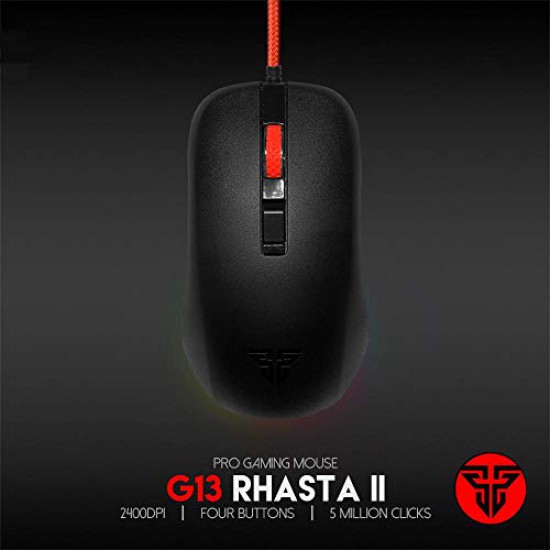 MAXPOW FANTECH G13 RHASTA 2 Pro Gaming Mouse 4D 5M 2400DPI LED RGB PC Optical USB Wired Gaming Mice
