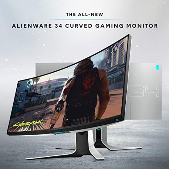 ALIENWARE AW3420DW CURVED 34 INCH WQHD 3440 X 1440 120HZ, 2MS , LUNAR LIGHT GAMING MONITER