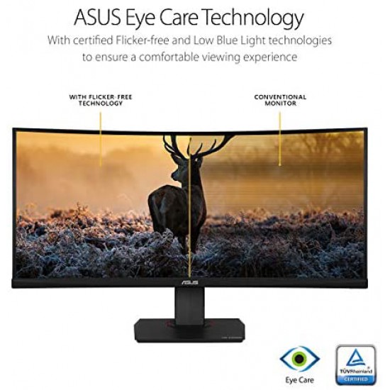 Asus TUF Gaming VG35VQ 35? Curved HDR Monitor 100Hz Uwqhd (3440 X 1440) 1ms FreeSync Eye Care DisplayPort HDMI USB HDR10
