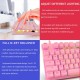 Motospeed GK82 Wired/Bluetooth Mechanical Gaming Keyboard [Pink] - Red Switches