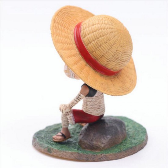 One Piece Monkey GK Bandage Luffy PVC Figure Statue Doll Collection Model Toys Gifts Kids Favorite Model