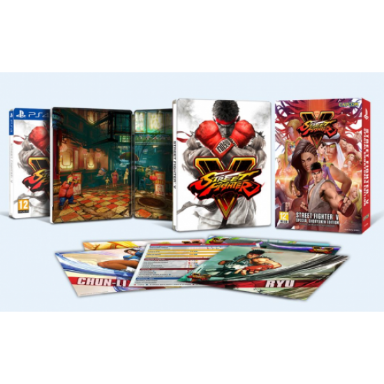 (USED)Street Fighter V Steel Box Region2 - PlayStation 4(USED)