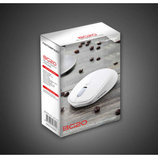 Motospeed BG20 Bluetooth Wireless mouse [White]