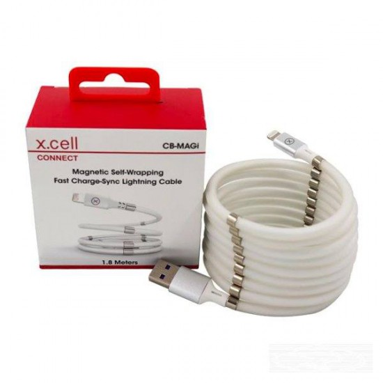 X.Cell CB-MAGi Fast Charge-Sync Lightning cable for Apple 1.8 m