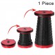 Folding Extension Stool Portable for Indoor & Outdoor Travel, Fishing, Camping, Garden Use (Red)