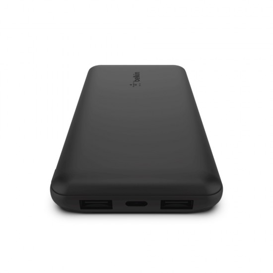 Belkin BOOST?CHARGE 3-Port Power Bank 10K + USB-A to USB-C Cable
