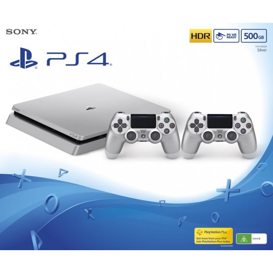(USED) PS4 Slim 500GB Console - Silver (USED)