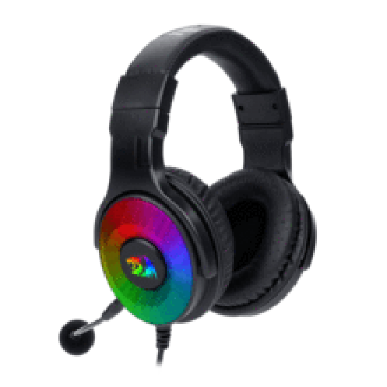 Redragon H350 Pandora RGB Wired Gaming Headset, Dynamic RGB Backlight - Stereo Surround-Sound - 50MM Drivers - Detachable Microphone