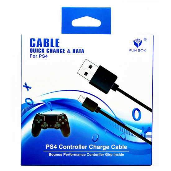 FunBox USB-A To Micro USB Cable Nylon 1.8m - Black