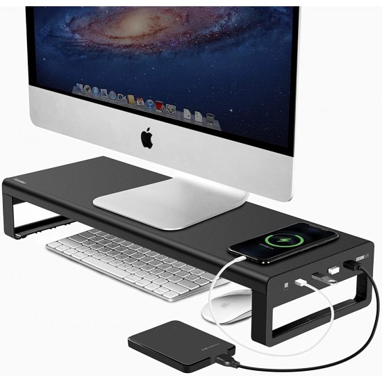  Vaydeer Dual Monitor Stand Computer Riser with USB 3.0