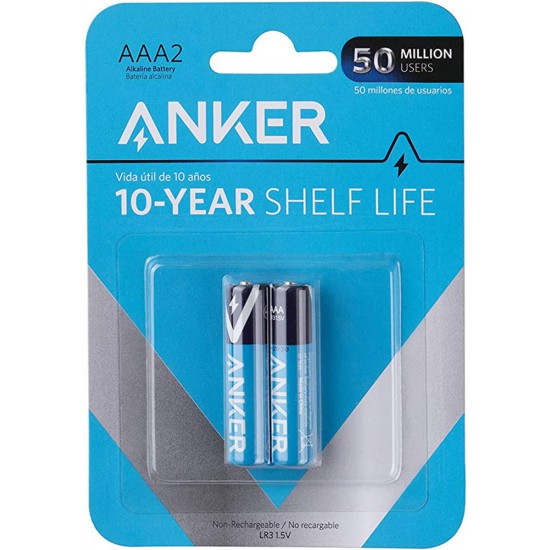 Anker AAA Alkaline Batteries 2-Pack (B1820H11)