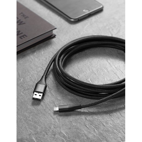 Anker PowerLine+ II USB-A To Lightning Nylon Cable 1.8m - Black