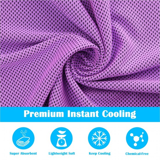 Sports Cool Towel | Quick Drying Cooling Towel(Purple)