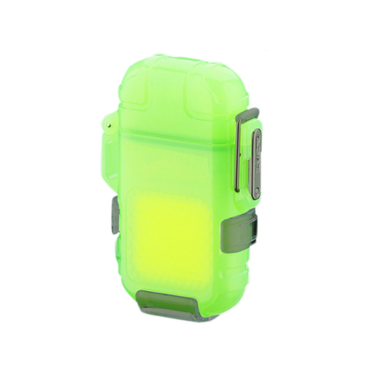 USB Waterproof Lighter with LED Lighting (Flash Green)