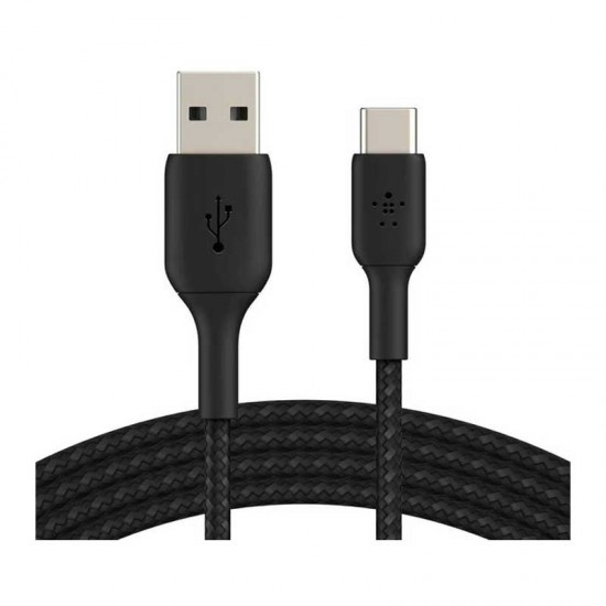 Belkin USB-A To USB-C Nylon Cable 2m - Black