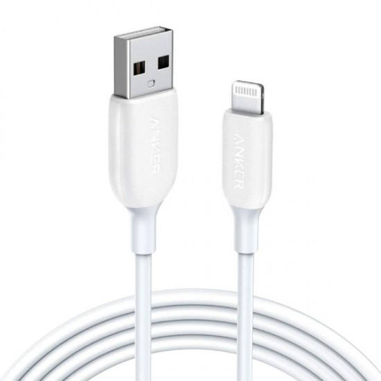 Anker PowerLine III USB-A to Lightning Cable 1.8m - White
