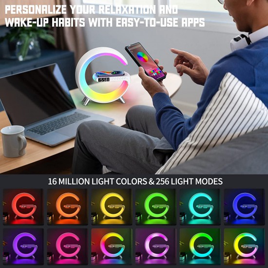 Smart Light Sound Machine with Wireless Charger
