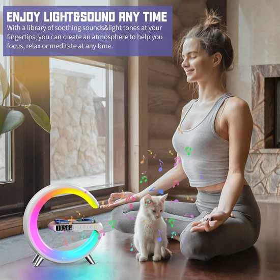 Smart Light Sound Machine with Wireless Charger