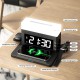 Night Light Clock with Wireless Charger 15W 3-in-1 - Black