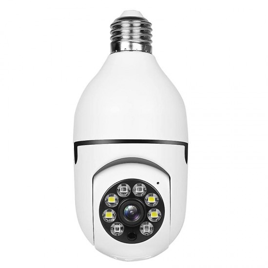 Wifi Home Bulb Camera 360 Degree Panoramic View Lens 1080p  Night Vision