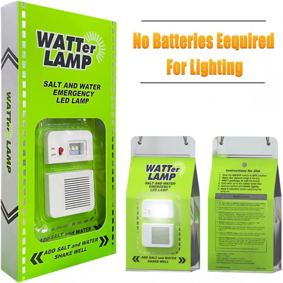 Watter Lamp Salt and Water Emergency Led Lamp